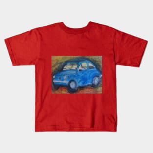 Sky blue Fiat500 - 1 Kids T-Shirt